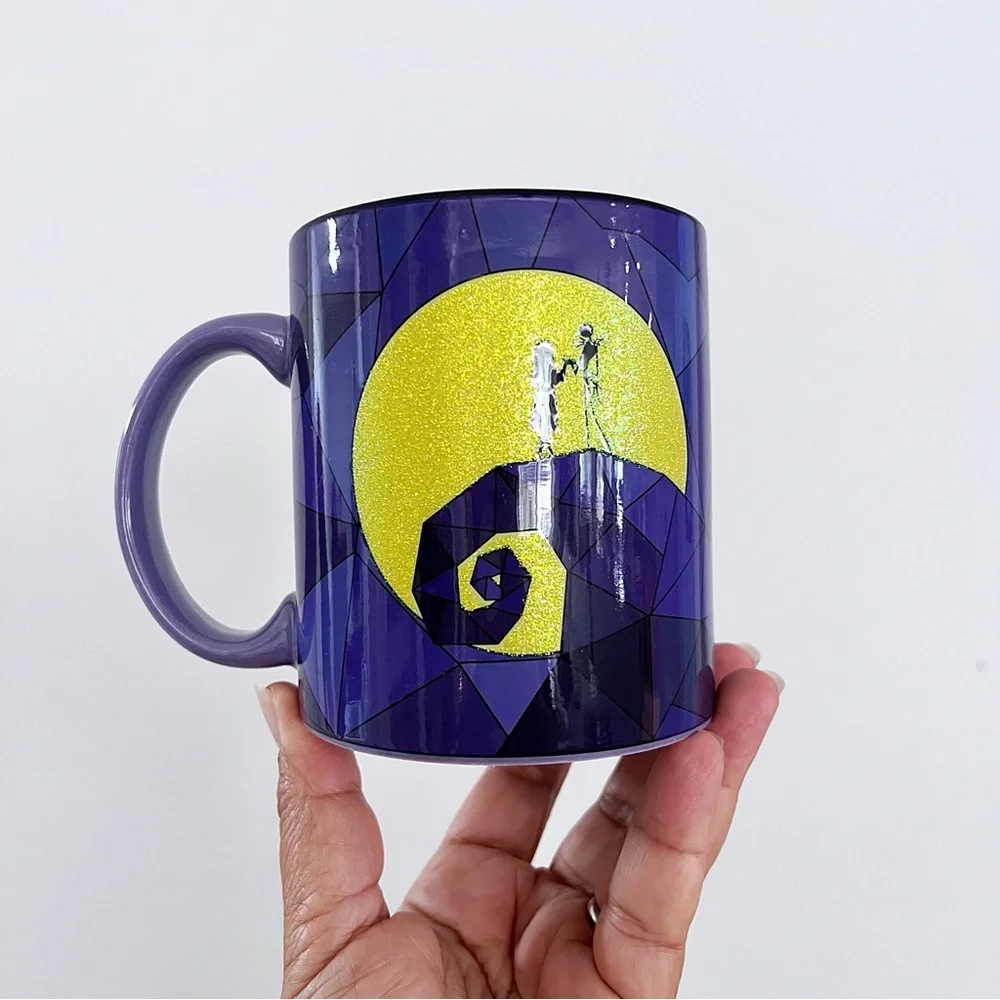 Nightmare Before Christmas Jack Skellington & Sally Silhouette Large Coffee Mug